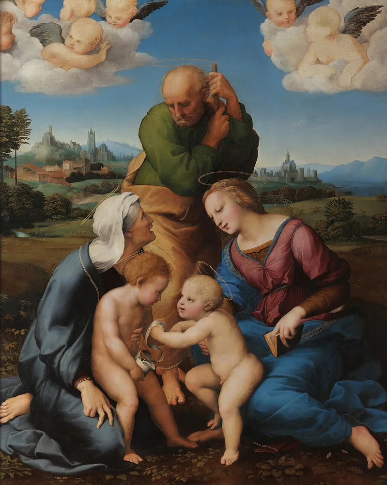 La Sainte Famille Canigiani, Raphaël, vers 1505-1506