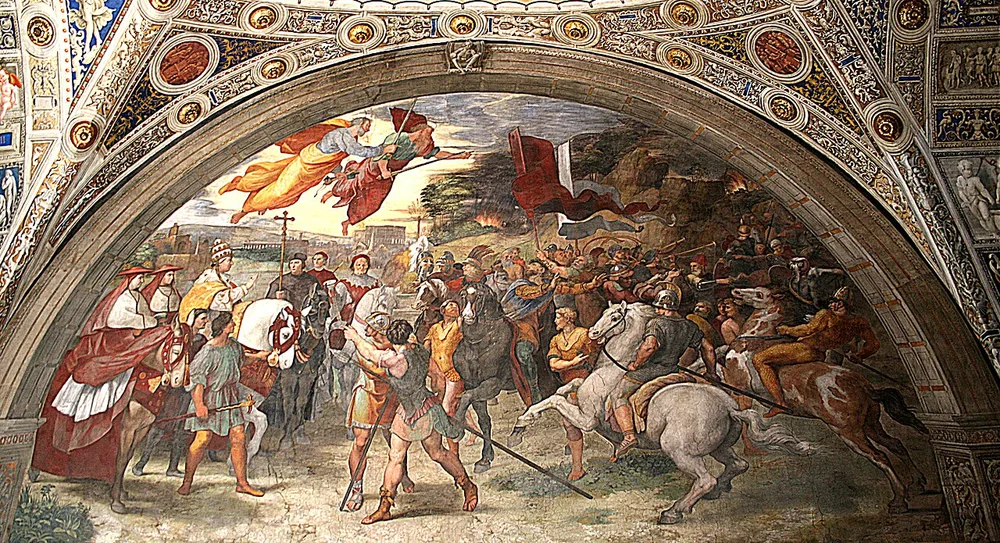 La Rencontre entre Léon Ier le Grand et Attila, Raphaël, 1513