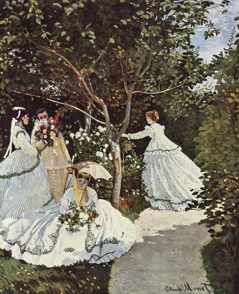 Femmes au jardin, Claude Monet, 1866