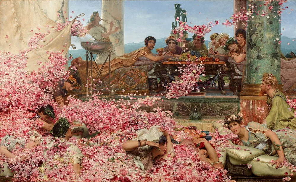 Les Roses d'Héliogabale, Lawrence Alma-Tadema, 1888