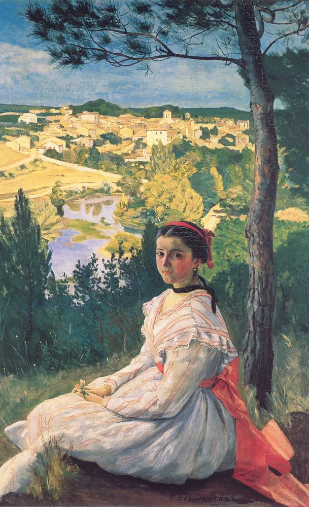 La Vue du village, Frédéric Bazille, 1868
