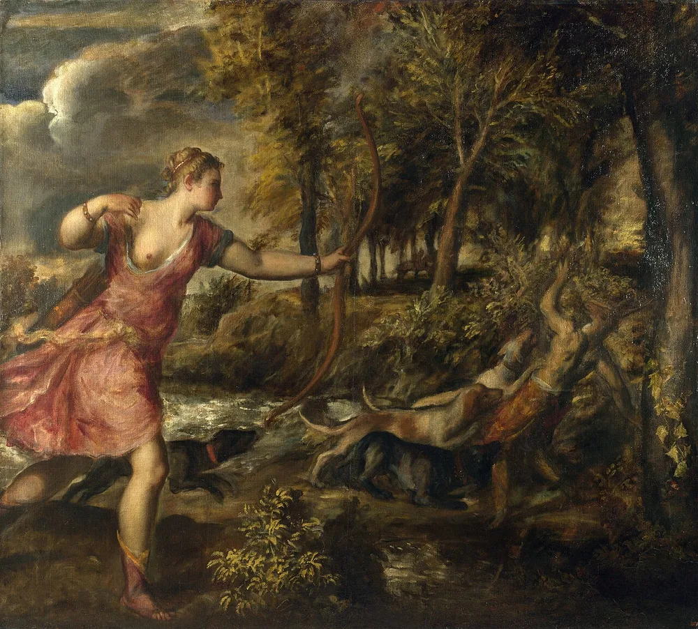 La Mort d'Actéon, Titien, 1559-1575