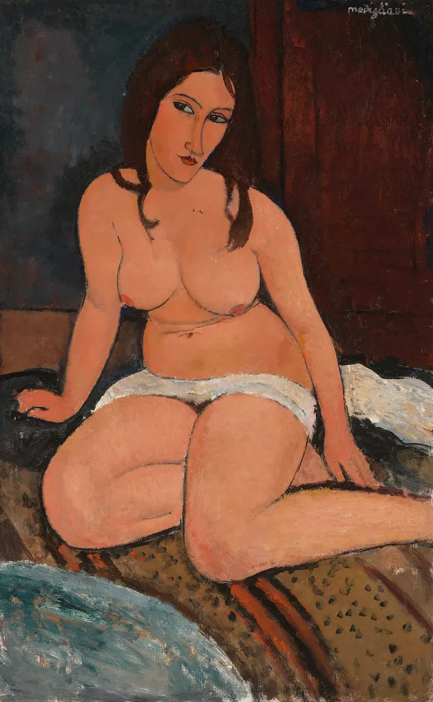 Nu assis, Amedeo Modigliani, vers 1917