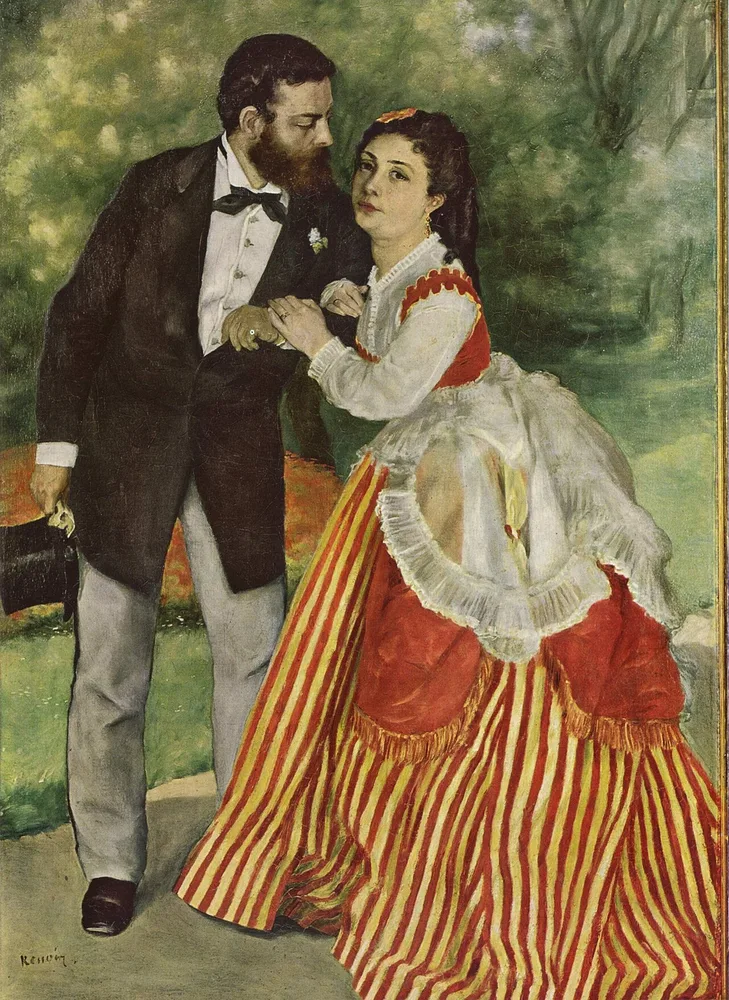 Les Fiancés - Le Ménage Sisley, Auguste Renoir, années 1860