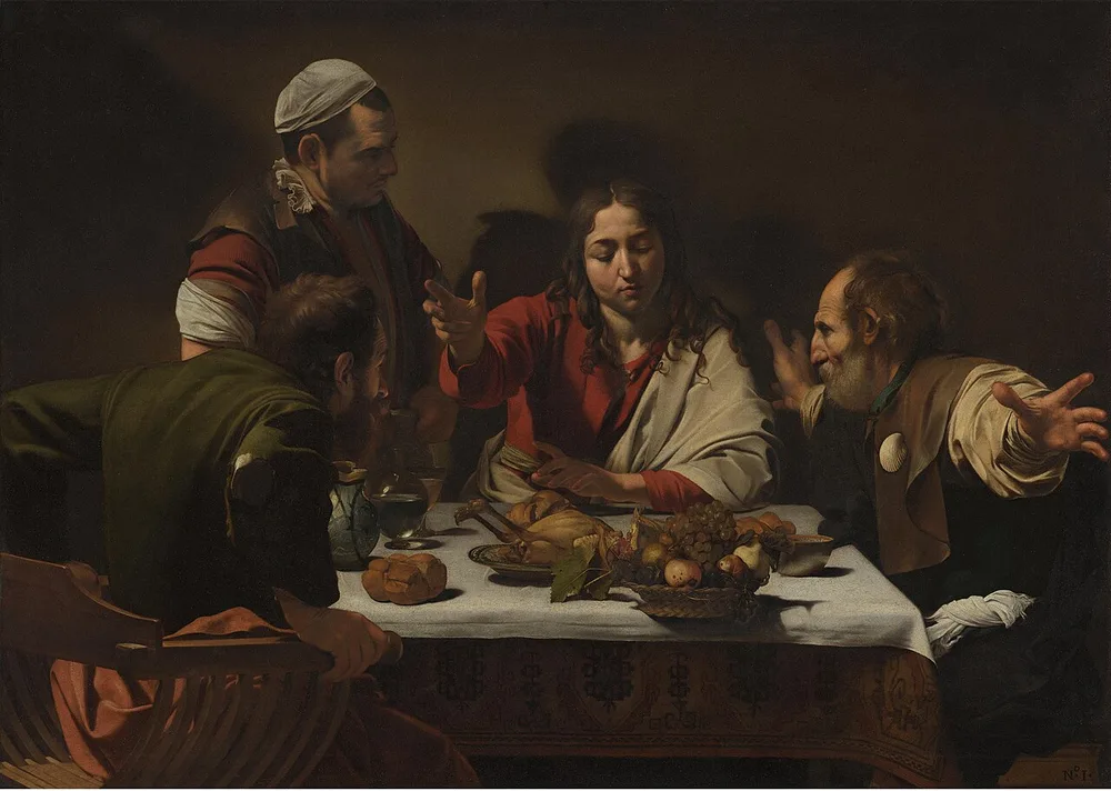 Le Souper à Emmaüs, Le Caravage, 1601