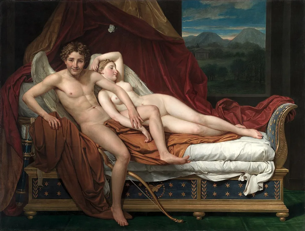 L'Amour et Psyché, Jacques-Louis David, 1817