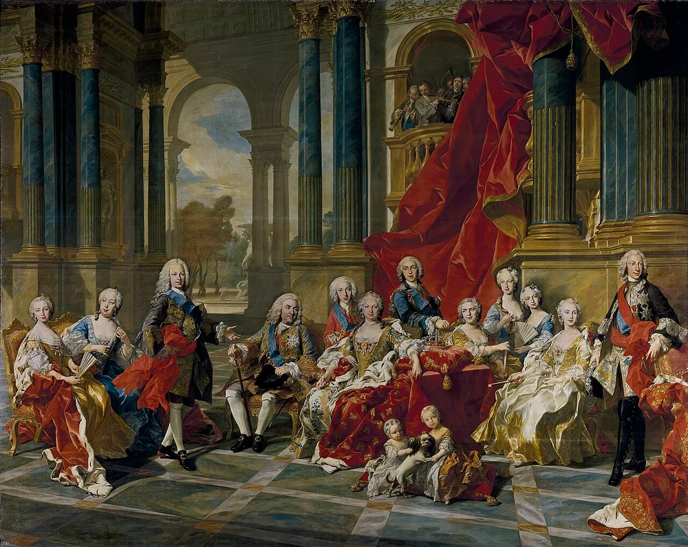 La famille de Philippe V, Louis-Michel van Loo, 1743