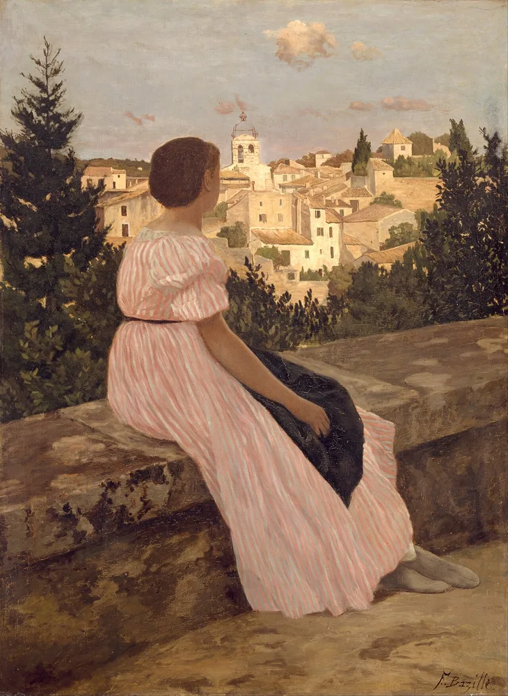 La Robe rose, Frédéric Bazille, 1864