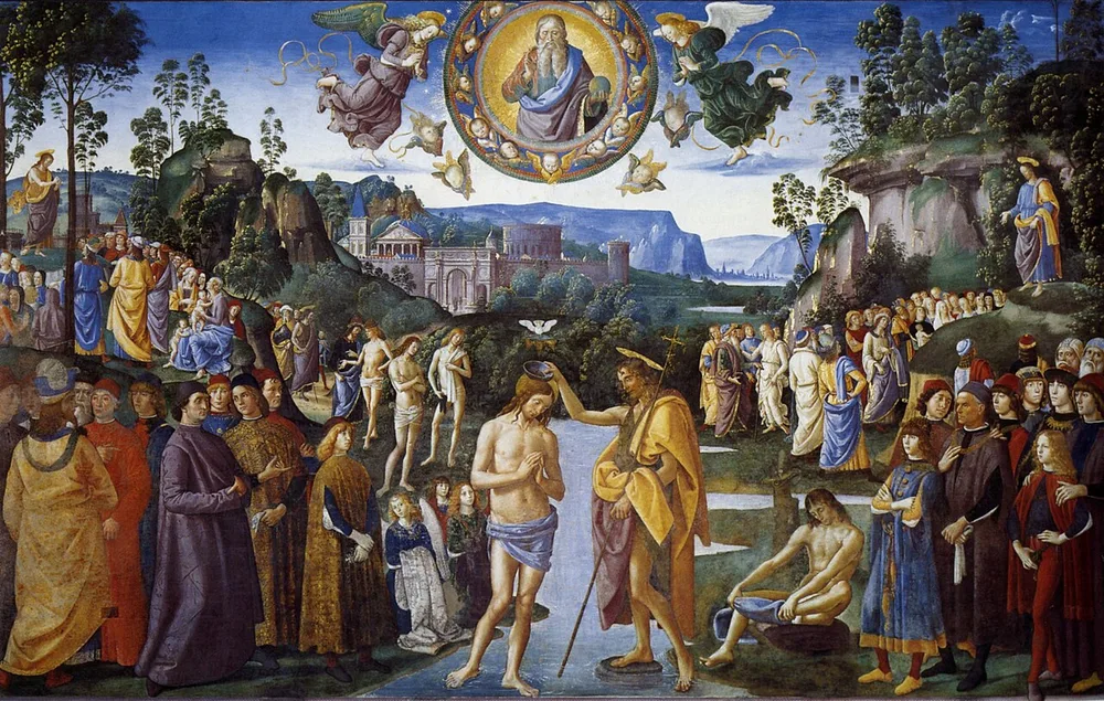 Le Baptême du Christ, Le Pérugin, vers 1482