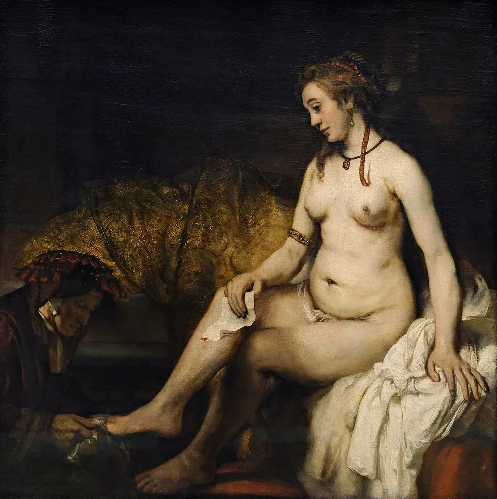 Bethsabée au bain tenant la lettre de David, Rembrandt, 1654
