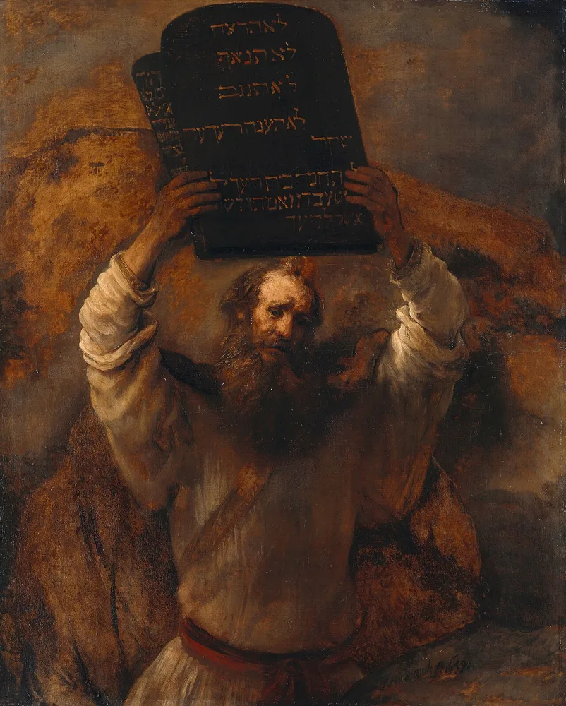 Moïse brisant les Tables de la Loi, Rembrandt, 1659