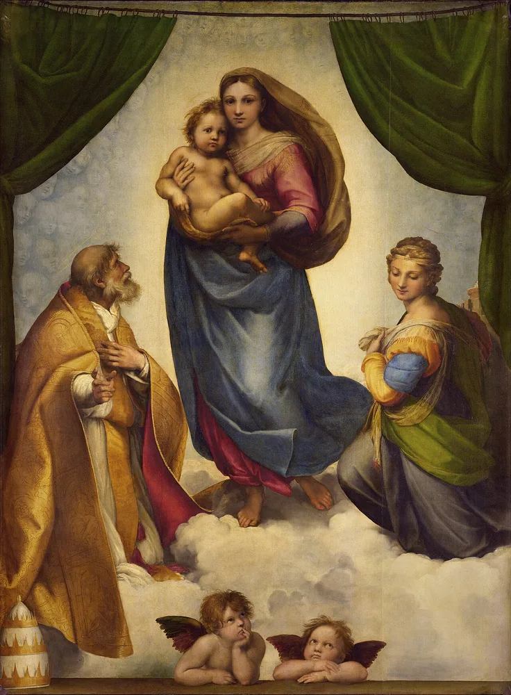 La Madone Sixtine, Raphaël, vers 1512-1513