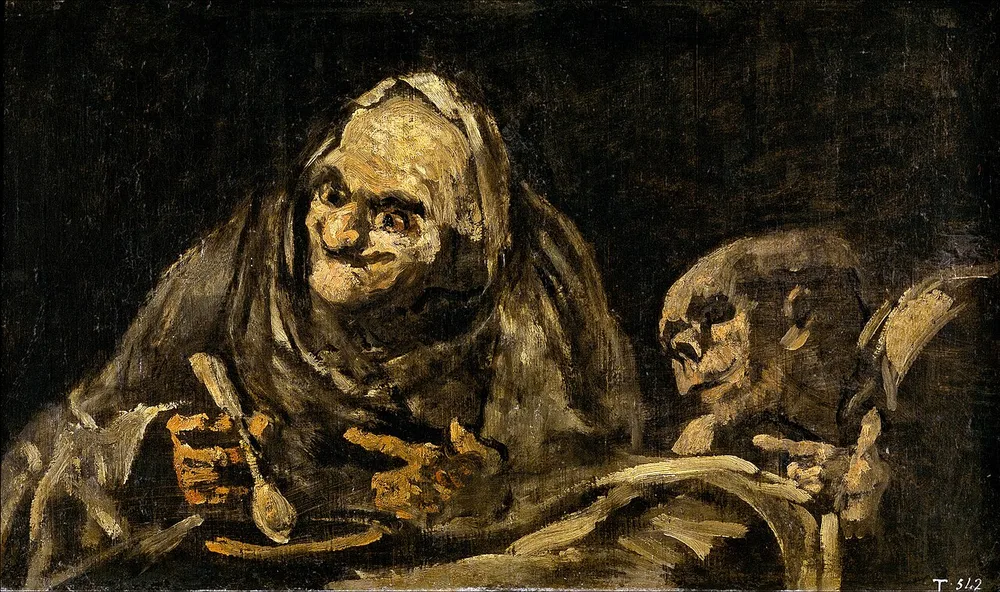 Deux vieillards mangeant de la soupe, Francisco de Goya, 1819