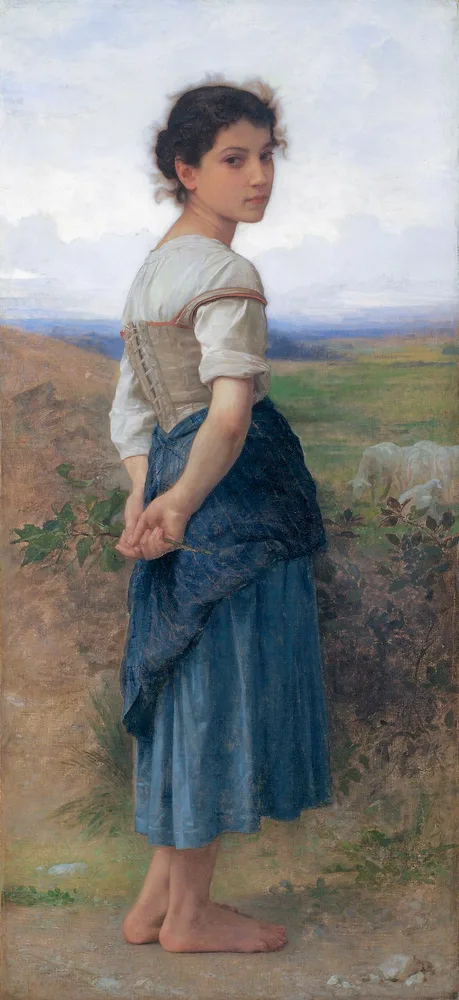 La Jeune Bergère, William Bouguereau, 1885