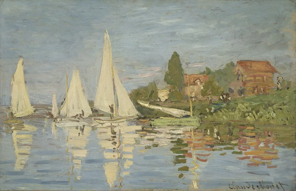 Régates à Argenteuil, Claude Monet, 1872