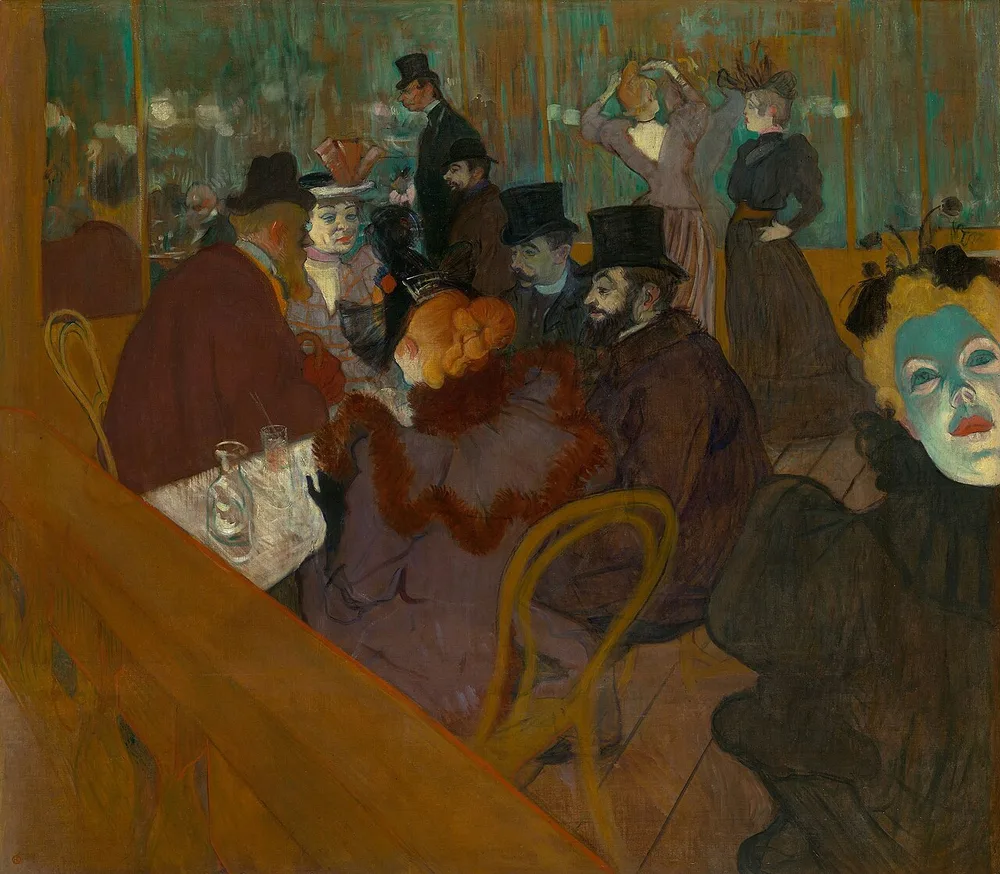 Au Moulin-Rouge, Henri de Toulouse-Lautrec, 1892-1895