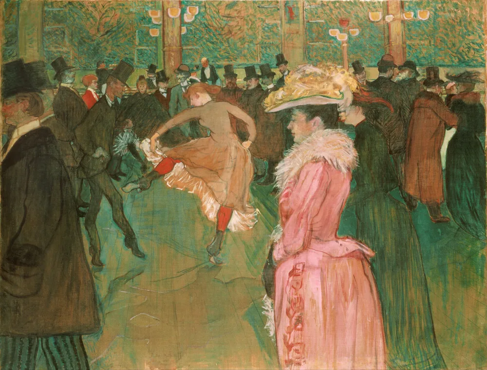 La Danse au Moulin-Rouge, Henri de Toulouse-Lautrec, 1890