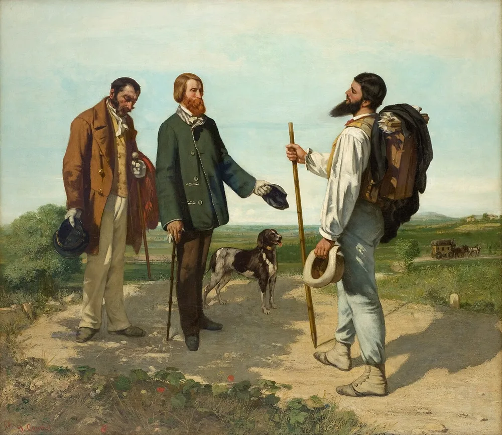 La Rencontre, ou Bonjour Monsieur Courbet, Gustave Courbet, 1854