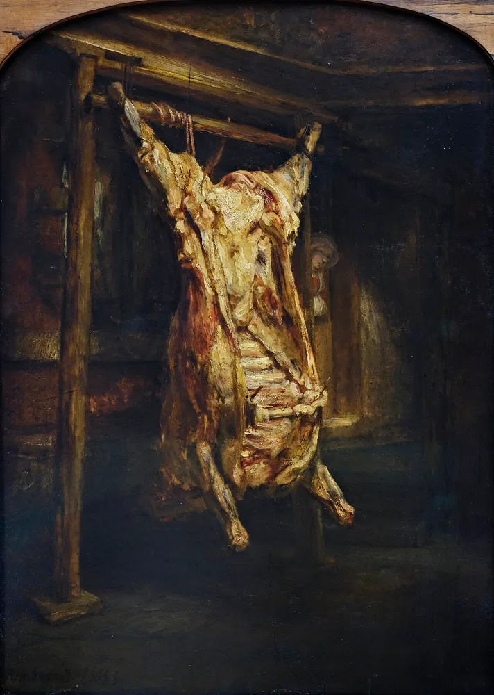Le Bœuf écorché, Rembrandt, 1655