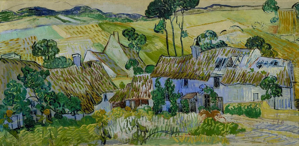 Chaumières sur une colline, Vincent van Gogh, 1890