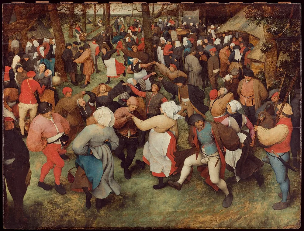 La Danse de la mariée en plein air, Pieter Brueghel l'Ancien, 1566