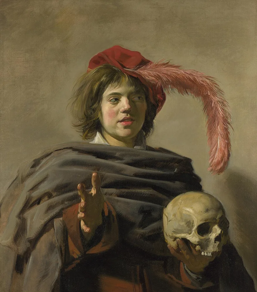 Jeune Homme tenant un crâne, Frans Hals, 1626