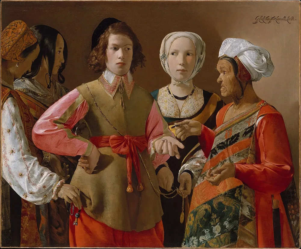 La Diseuse de bonne aventure, Georges de La Tour, 1630