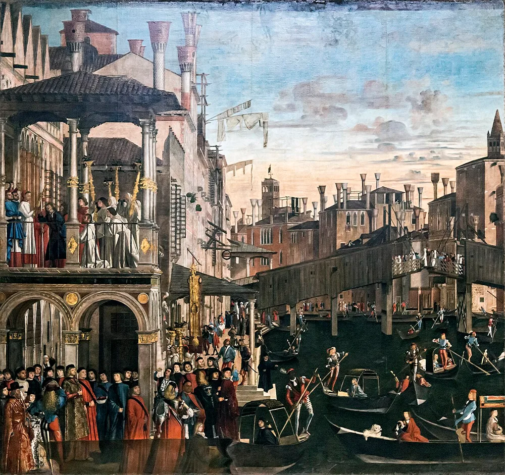Le Miracle de la relique de la Croix au pont du Rialto, Vittore Carpaccio, 1494