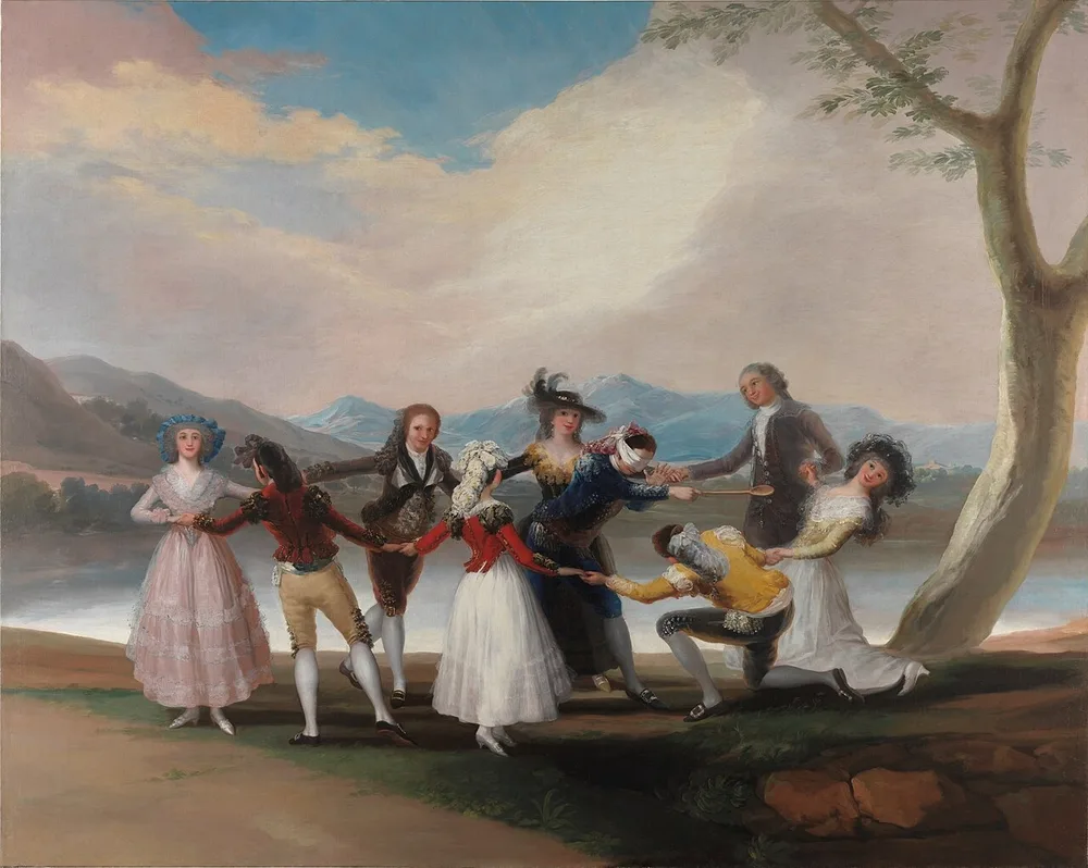 La Poule aveugle, Francisco de Goya, 1788
