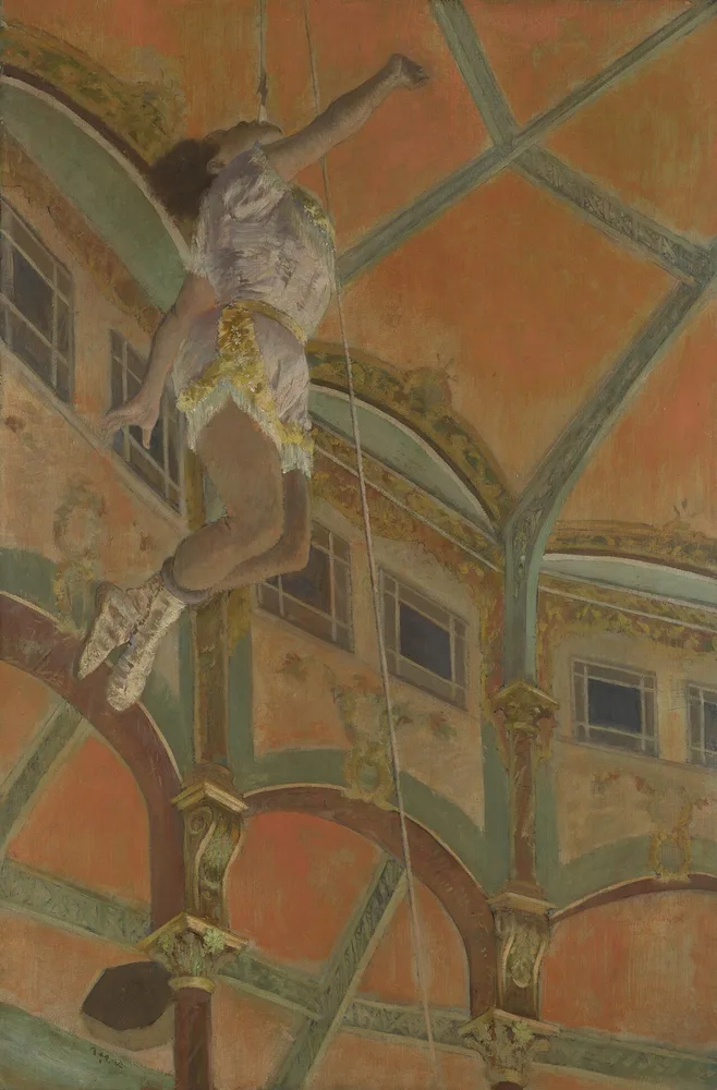 Mademoiselle La La au cirque Fernando, Edgar Degas, 1879