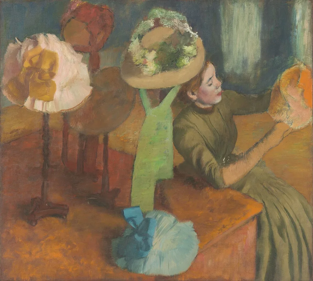 Chez la modiste, Edgar Degas, vers 1879-1886
