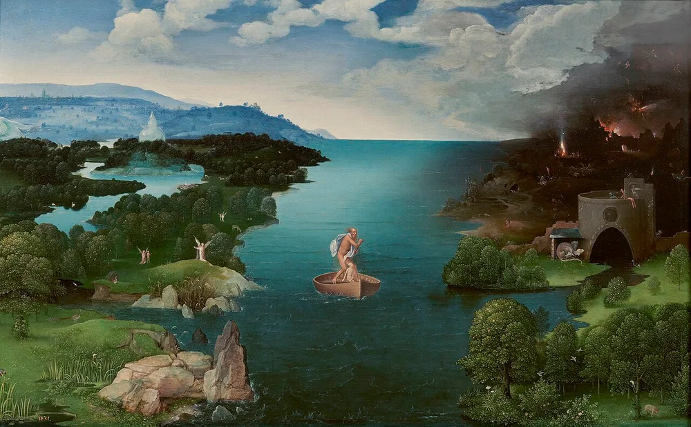 Traversée du monde souterrain, Joachim Patinier, 1515