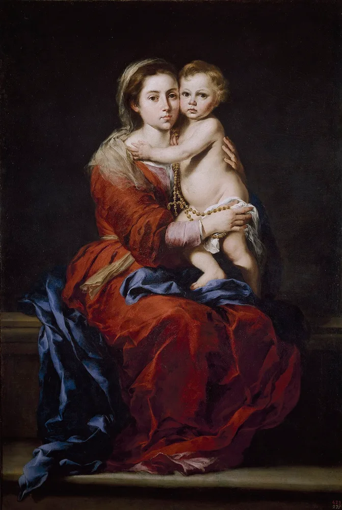 La Vierge du Rosaire, Bartolomé Esteban Murillo, 1650-1655