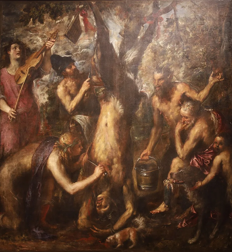 Le Supplice de Marsyas, Titien, 1570-1576