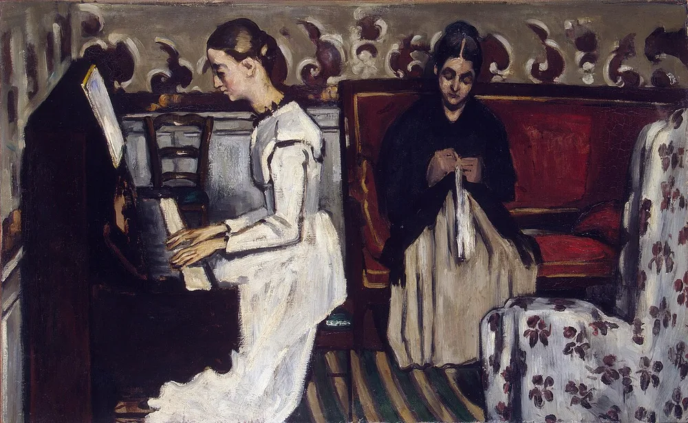Jeune Fille au piano, Paul Cézanne, 1869