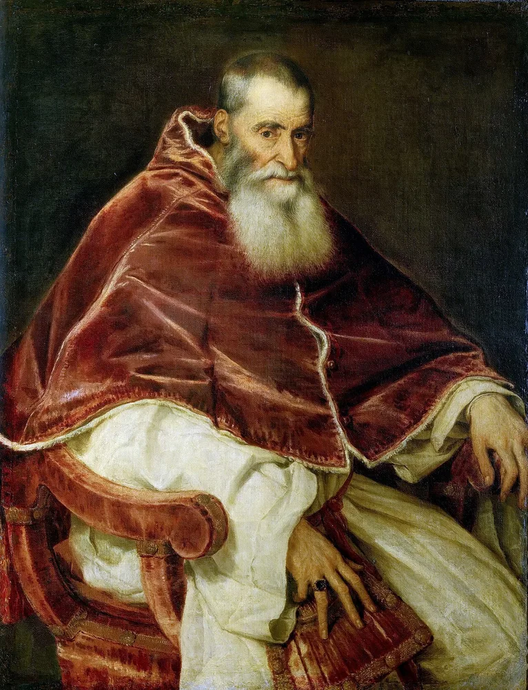Portrait de Paul III, Titien, 1543