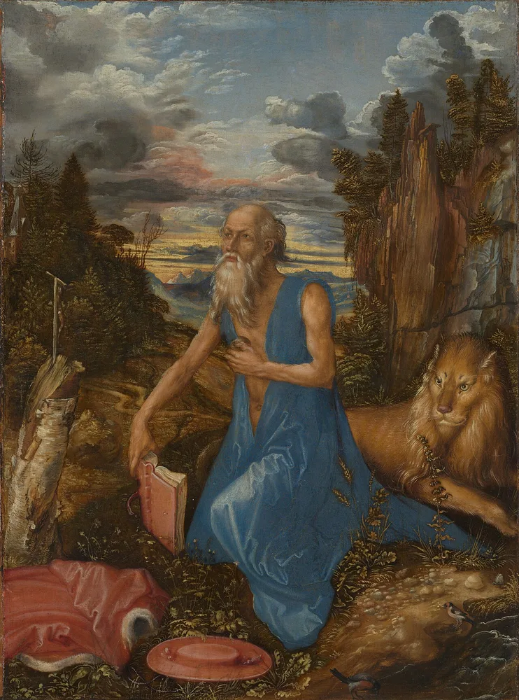 Saint Jérôme dans le désert, Albrecht Dürer, vers 1496