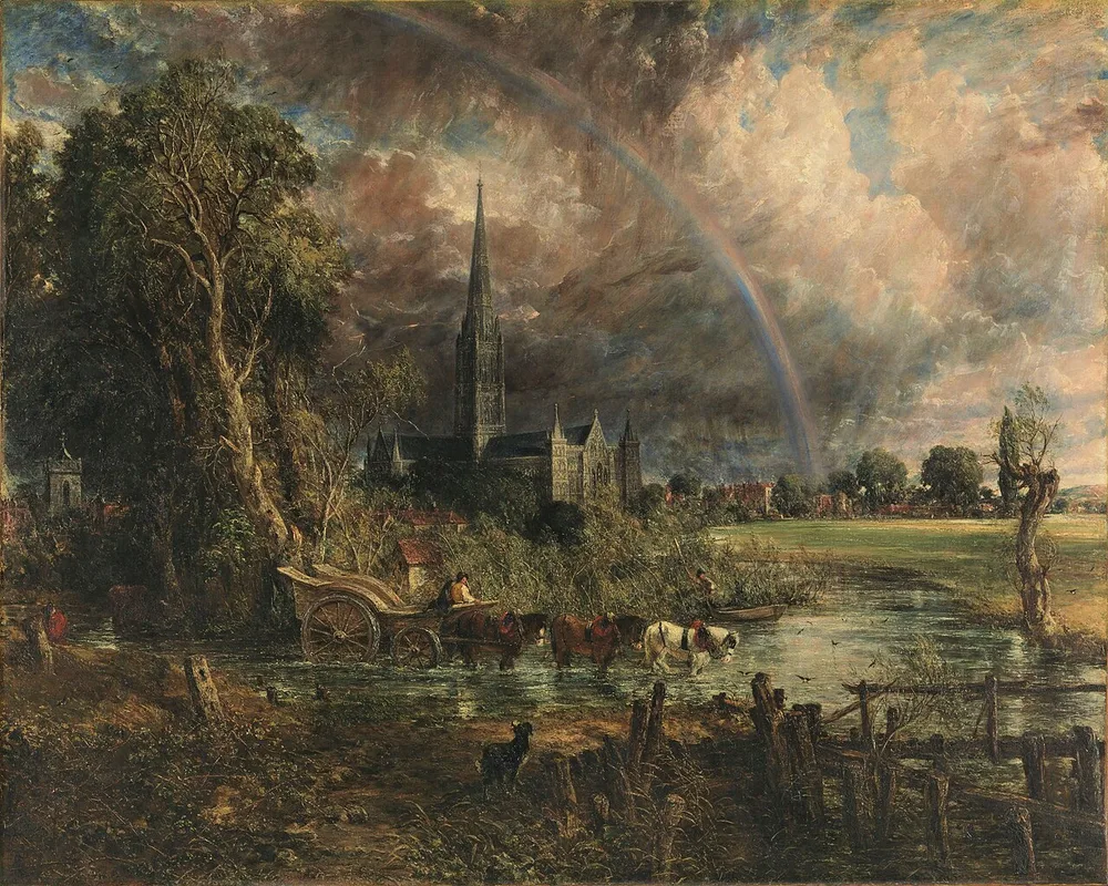 La Cathédrale de Salisbury vue des prés, John Constable, 1831