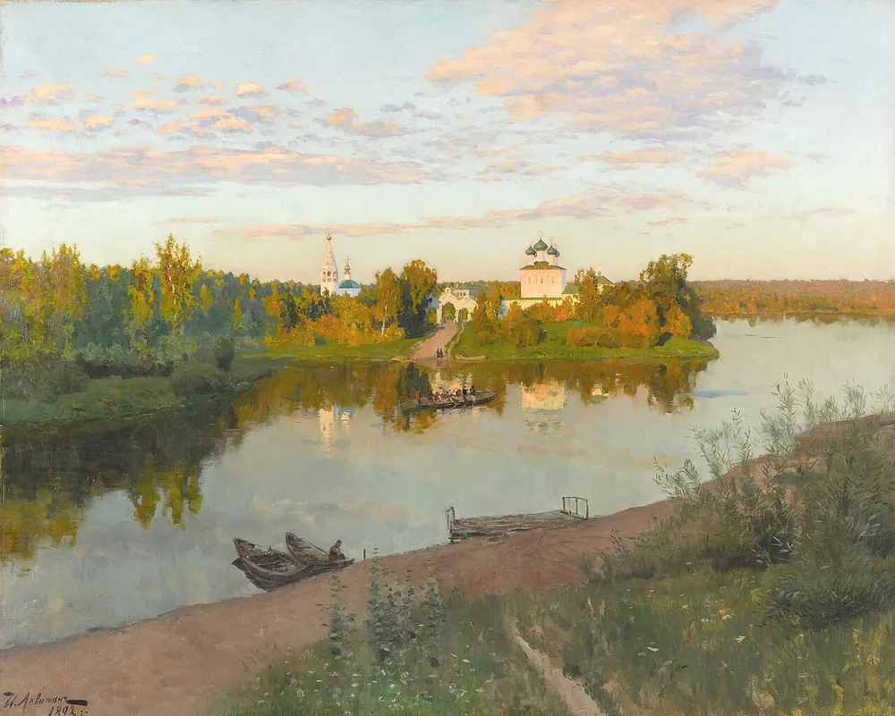 Appel du soir, Isaac Levitan, 1892