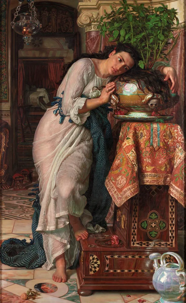 Isabelle et le pot de basilic, William Holman Hunt, 1867