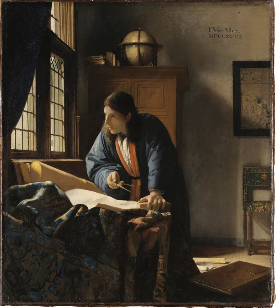 Le Géographe, Johannes Vermeer, 1668