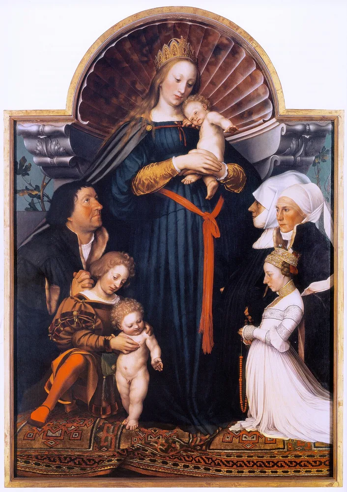 La Vierge et l'Enfant avec la famille du bourgmestre Meyer, Hans Holbein le Jeune, 1526