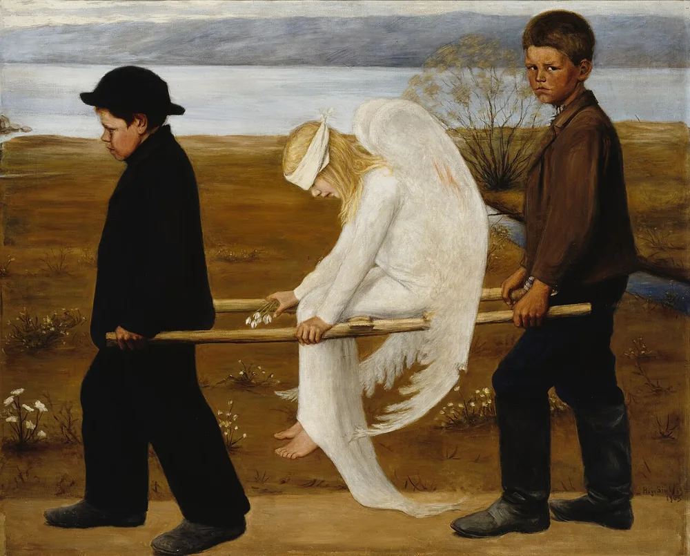 L'Ange blessé, Hugo Simberg, 1903