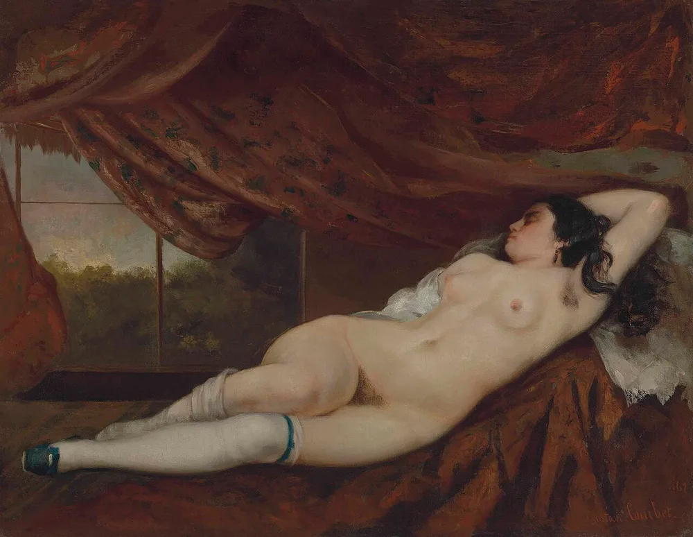 Femme nue couchée, Gustave Courbet, 1862