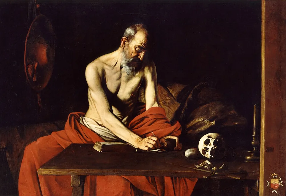 Saint Jérôme écrivant, Le Caravage, vers 1607-1608