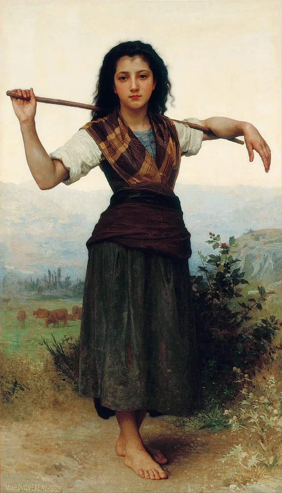 Pastourelle, William Bouguereau, 1889