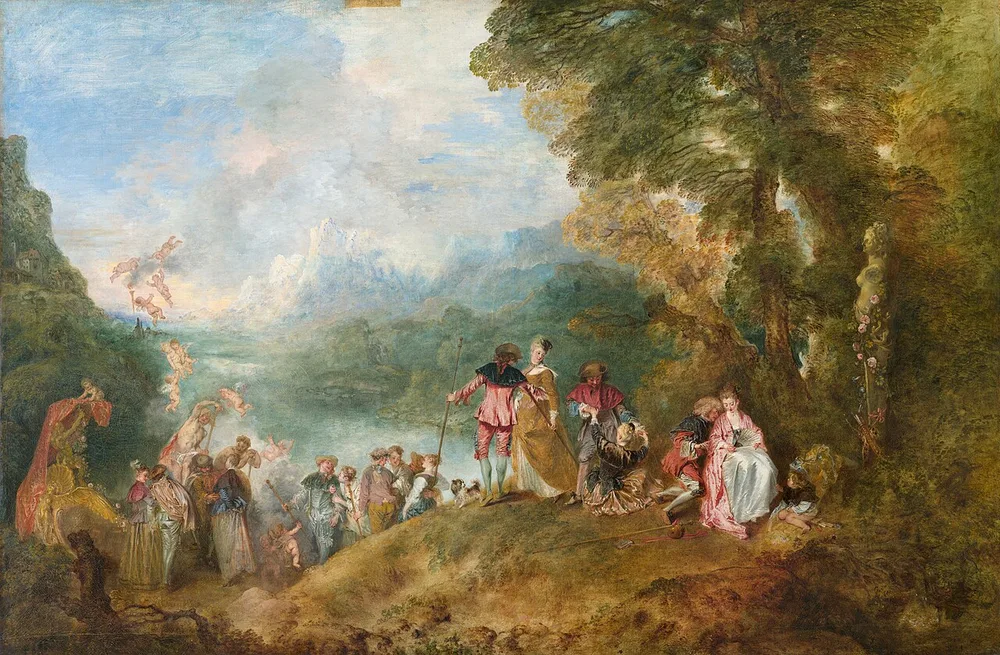 Le Pèlerinage à l'île de Cythère, Antoine Watteau, 1717