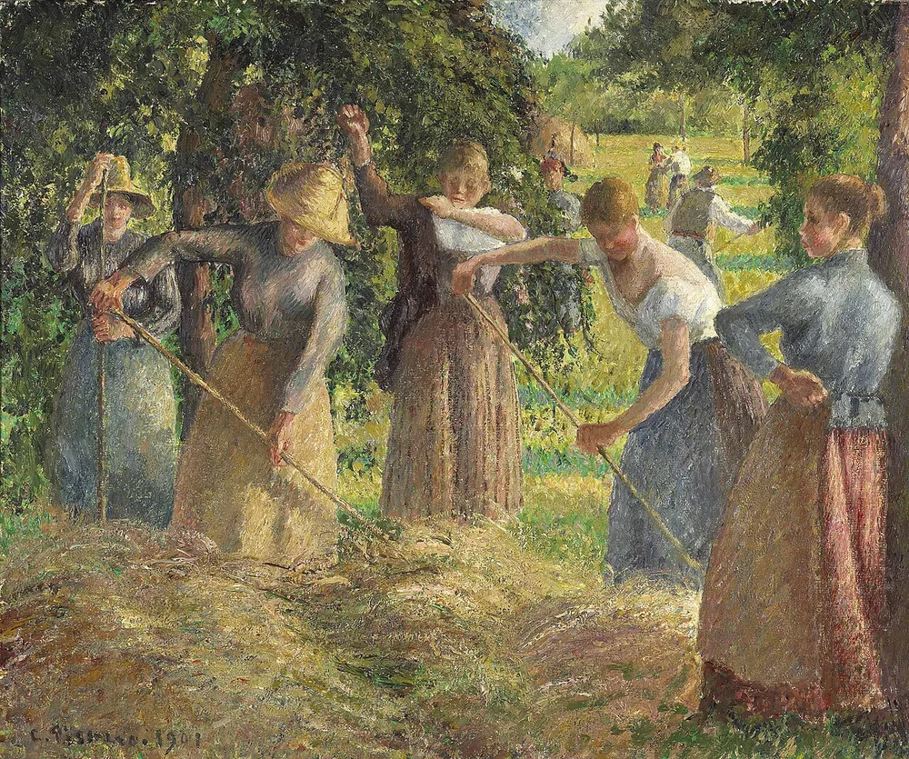 Fenaison à Éragny, Camille Pissarro, 1901