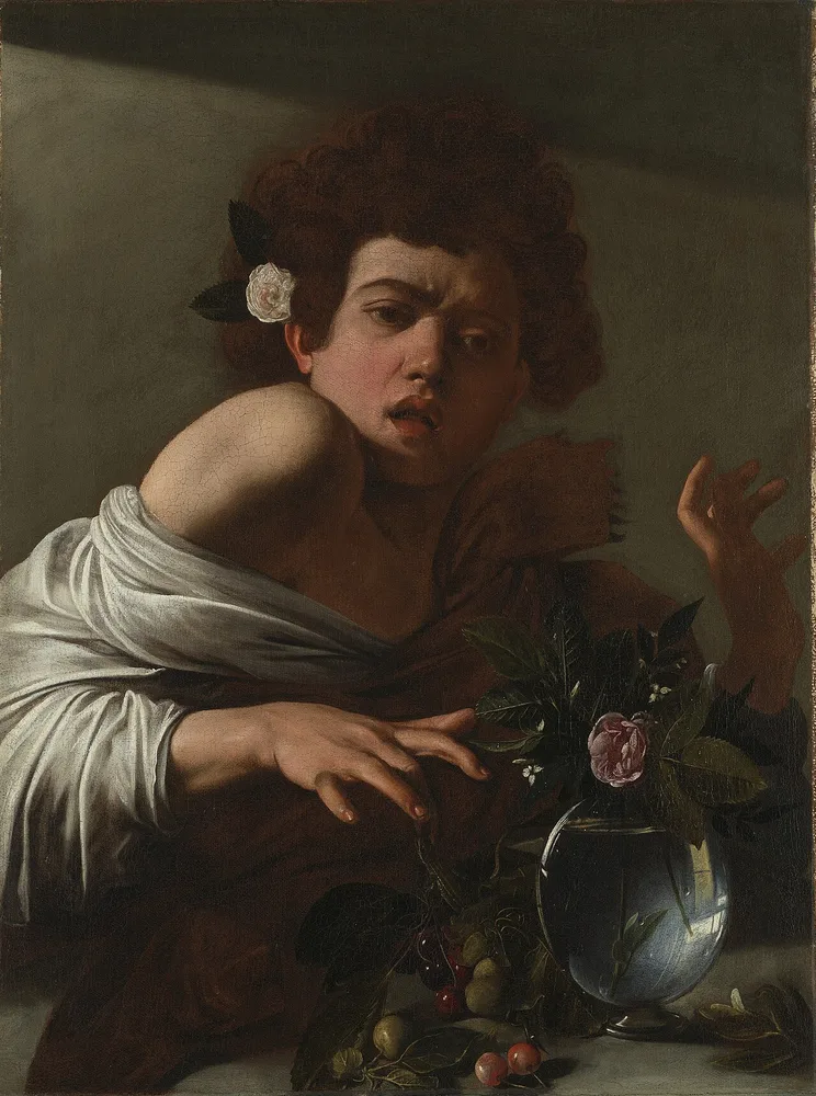 Garçon mordu par un lézard, Le Caravage, vers 1593-1596