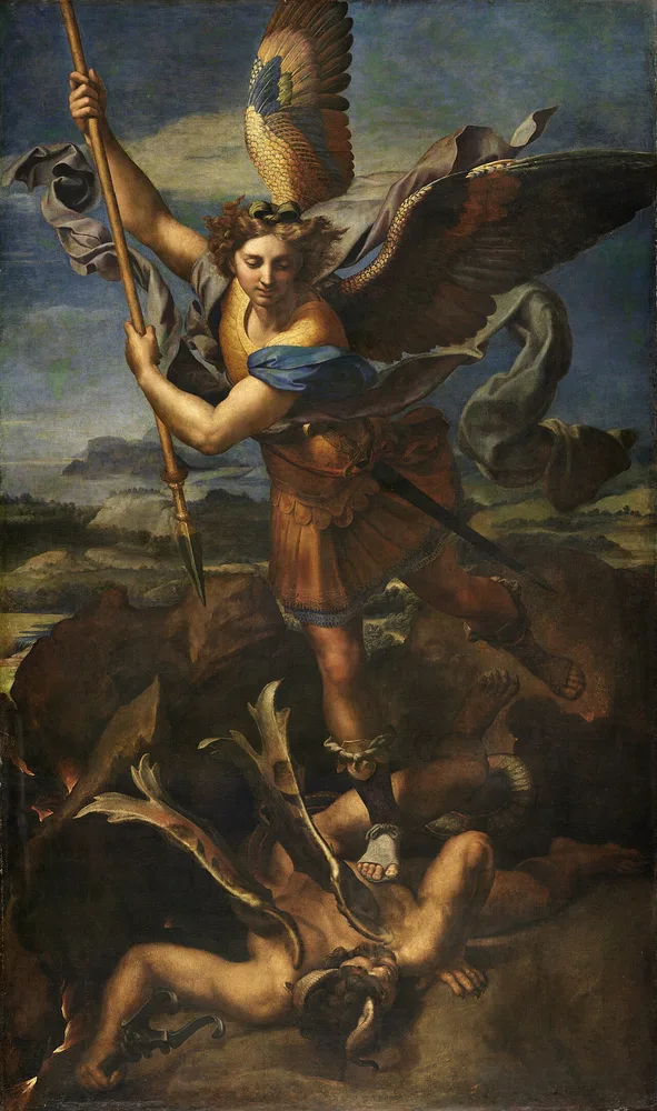 Saint Michel terrassant le démon, Raphaël, 1518